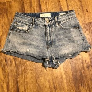 High waisted distressed shorts from Pacsun